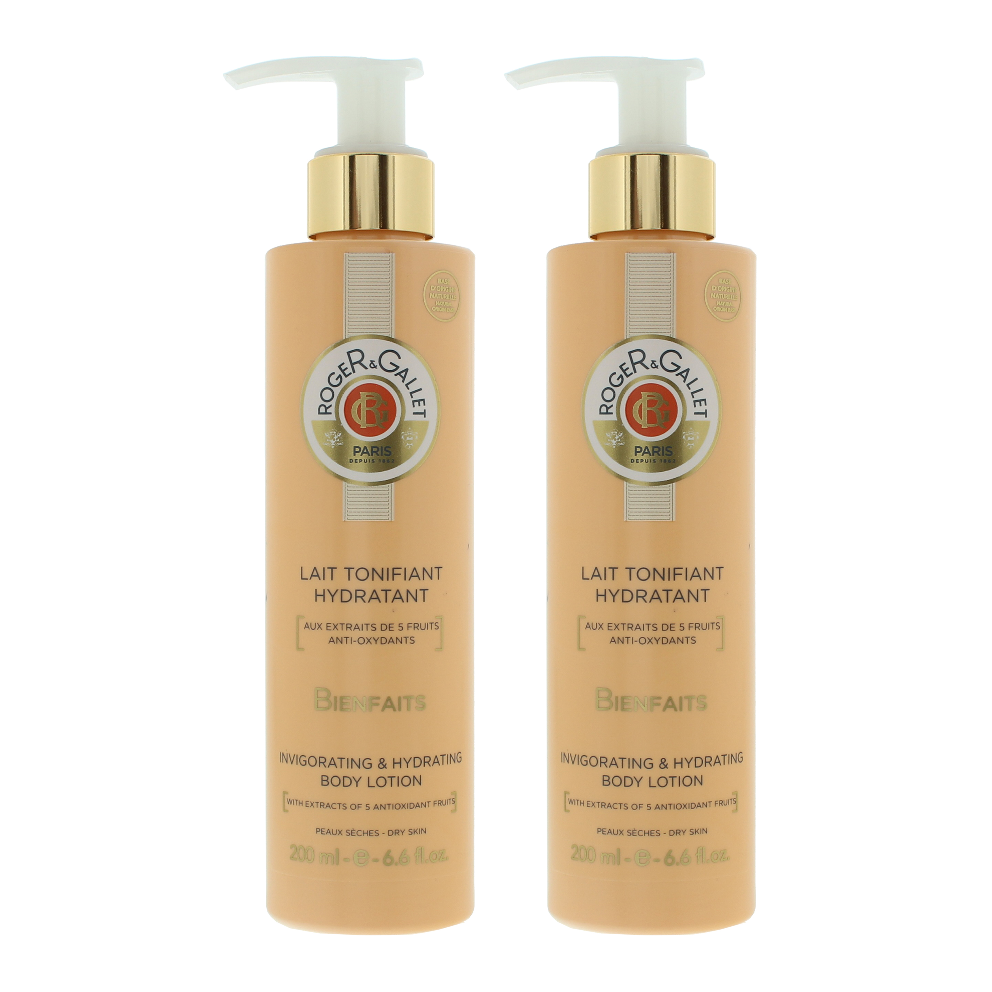 Roger & Gallet Womens Lait Des Biensfaits Body Lotion 200ml X 2 - NA - One Size