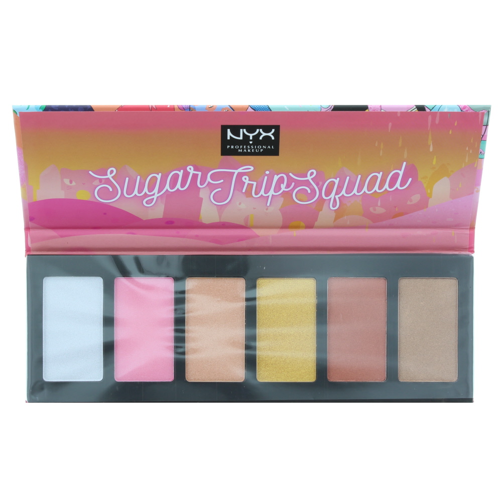 NYX Womens Professional Makeup Sugar Trip Squad Highlighting Palette 6 x 5g - NA - One Size