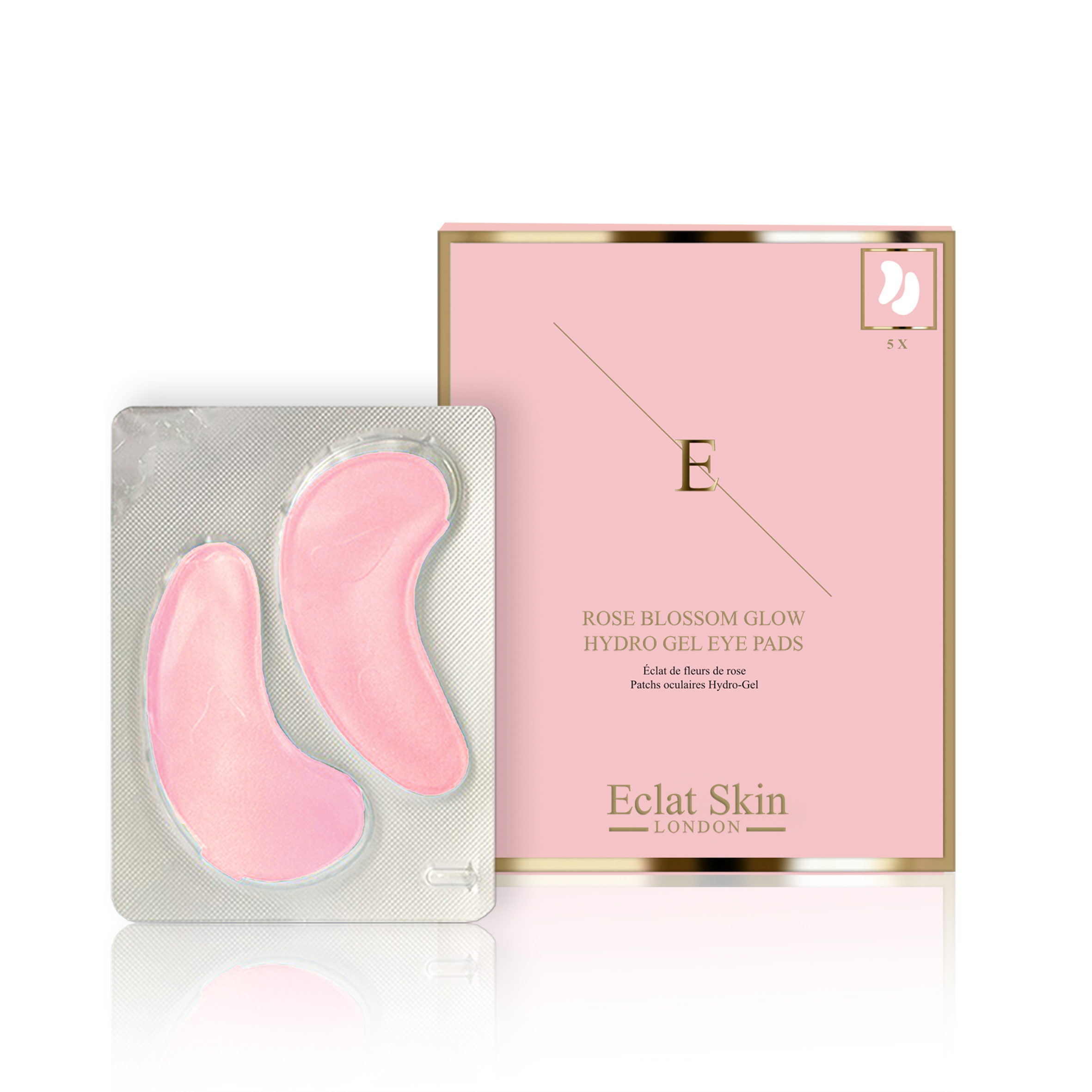 Eclat Skin London Womens Rose Blossom Glow Hydro-Gel Eye Pads 5 x 2 - One Size