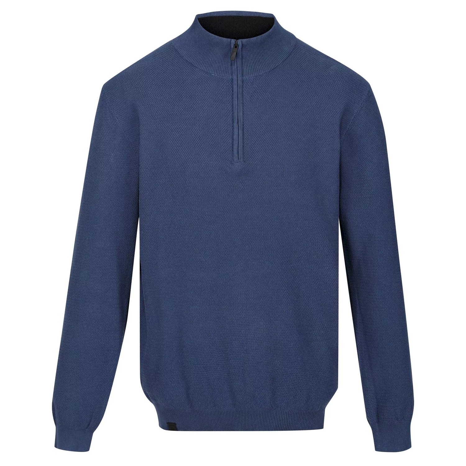 Regatta Mens Keaton Knitted Jumper (Dark Denim) - Blue Cotton - Size Large