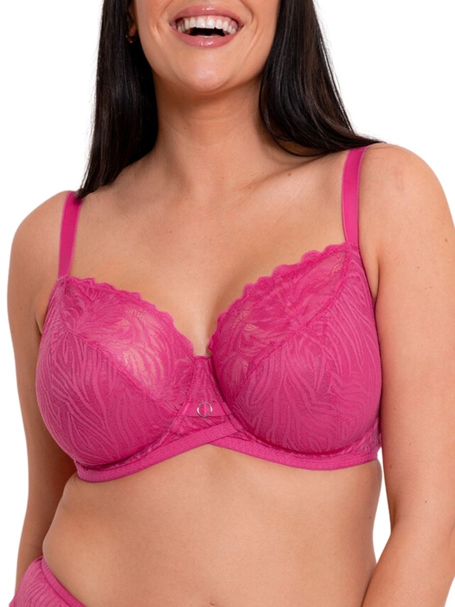 Curvy Kate Womens Lace Daze Balcony Bra - Pink material_polyamide - Size 30H