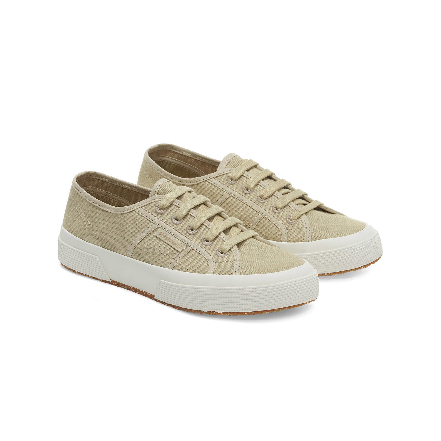 Superga Unisex Adult 2750 Organic Cotton Trainers (Magenta Terminalia) - Beige - Size UK 9.5