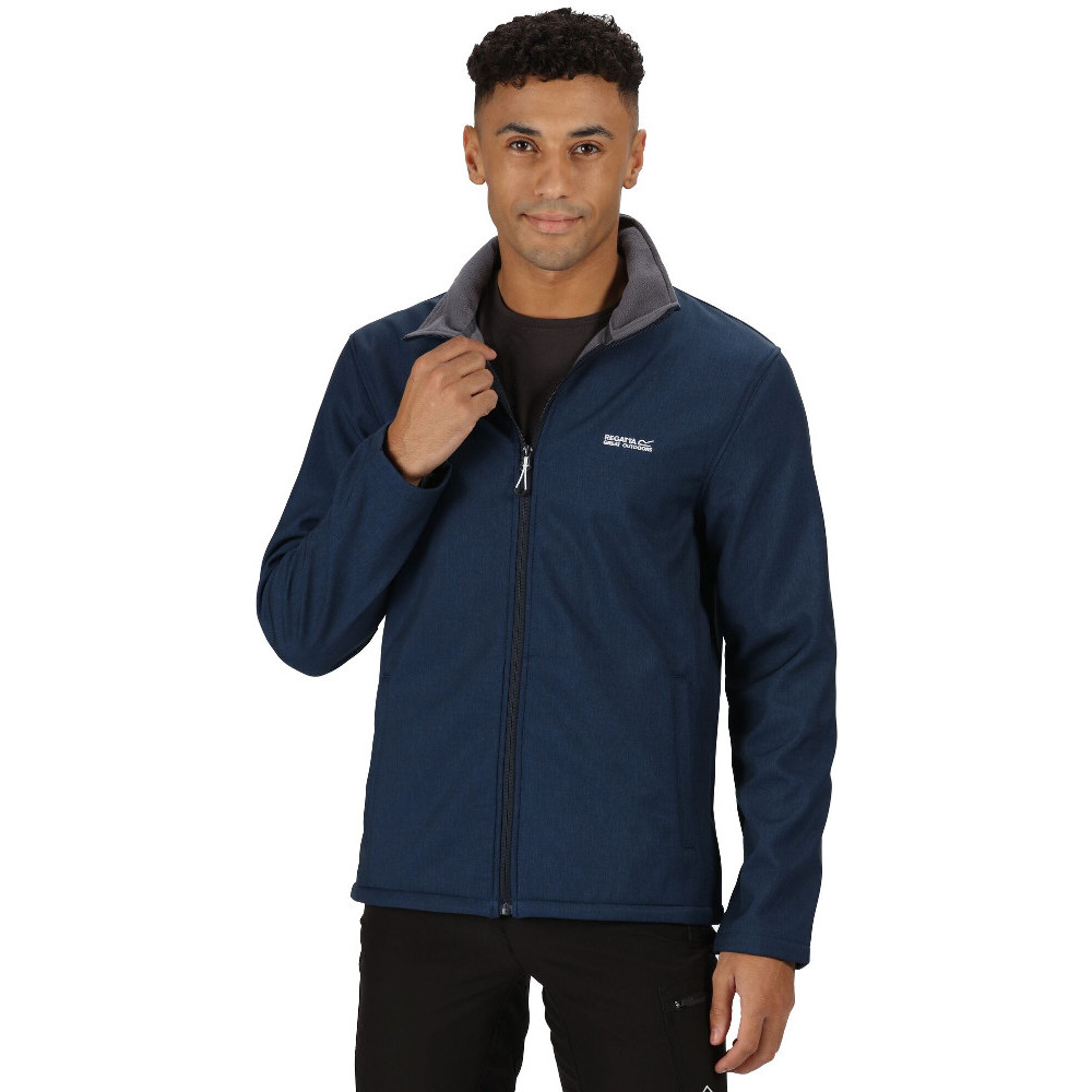 Regatta Mens Cera V Durable Wind Resistant Softshell Jacket - Navy - Size 3XL