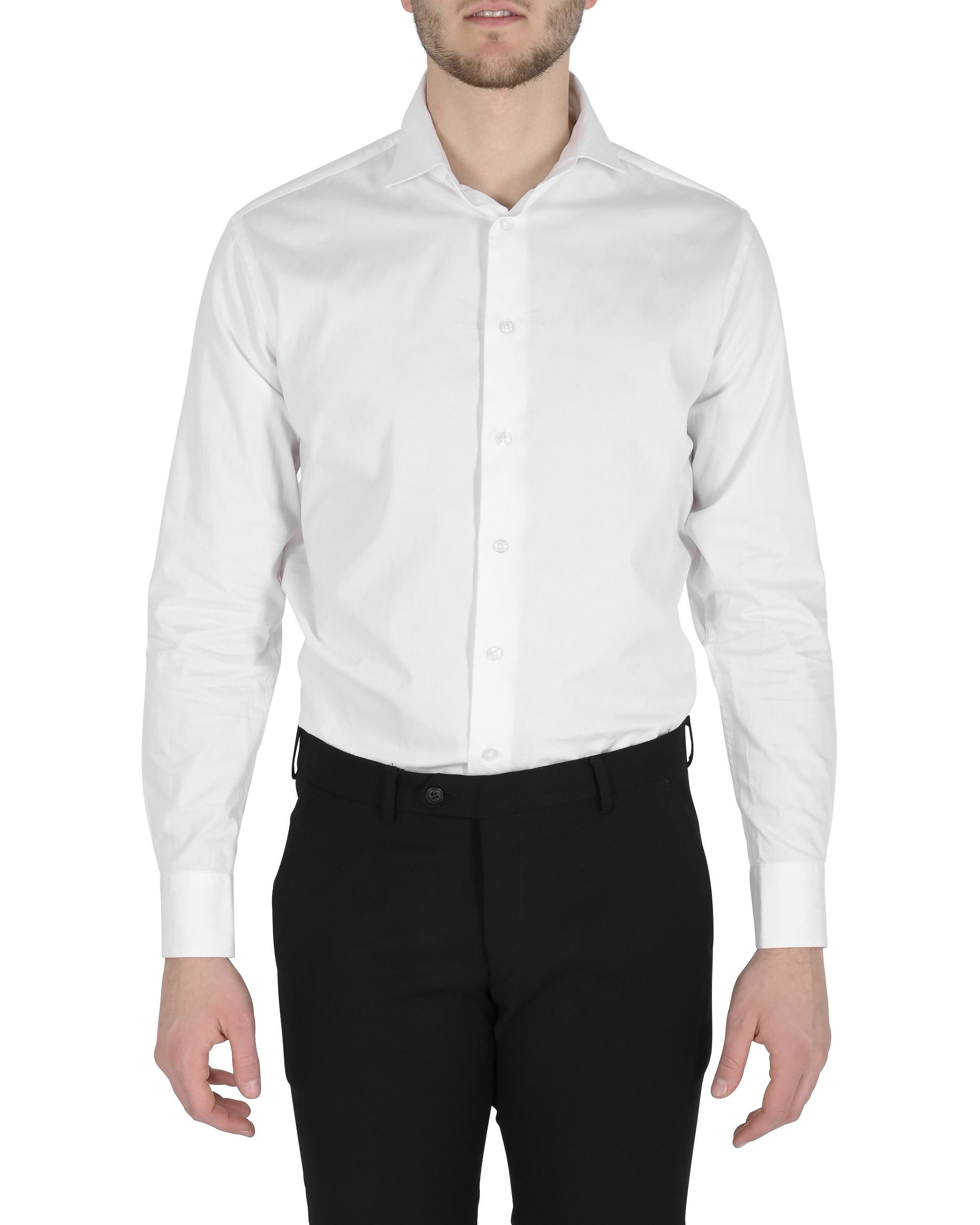 Versace 1969 Abbigliamento Sportivo Srl Milano Italia 19V69 Mens Shirt Cooper White Cotton - Size 41 (Chest)