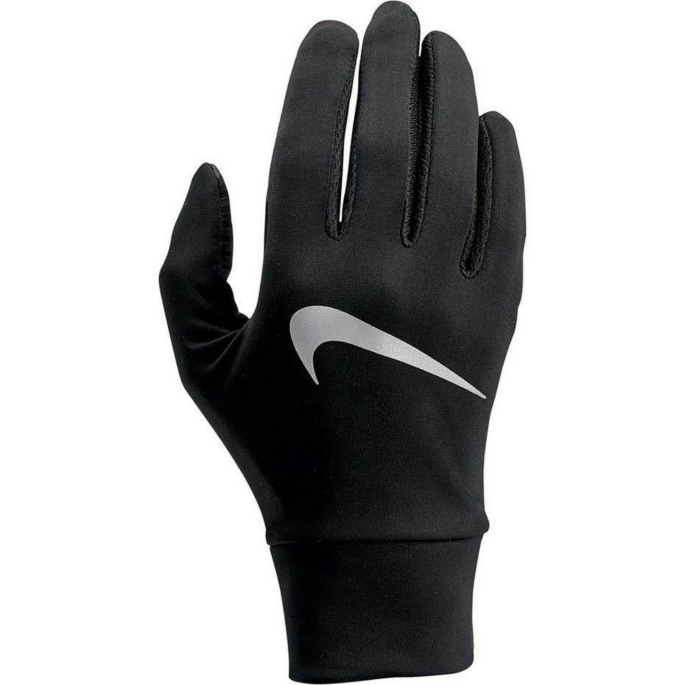 Nike Womens/Ladies Tech Lightweight Running Gloves (Black/Silver) - Size X-Small