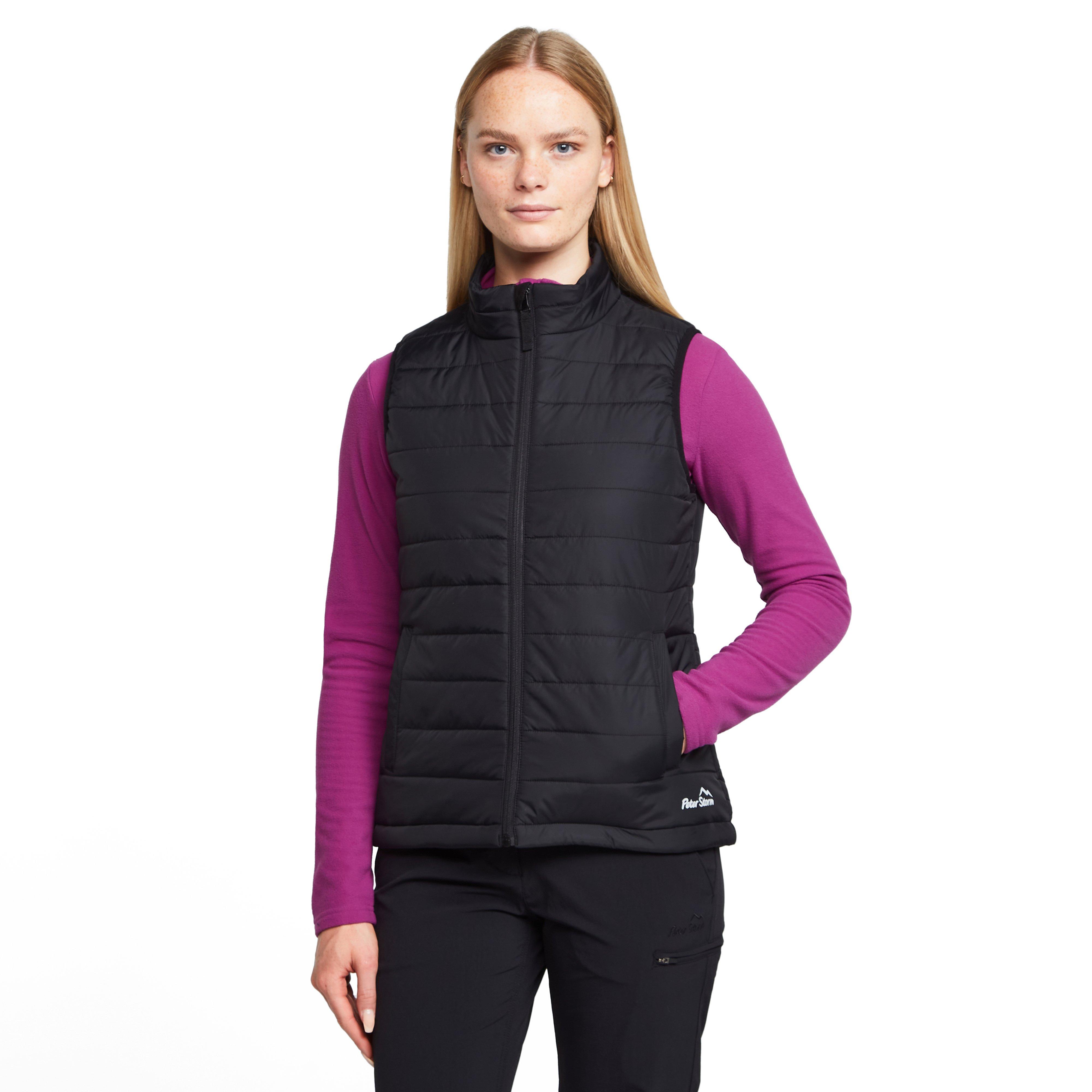 Peter Storm WoMens Blisco II Insulated & Water Repellent Gilet with Hand Warmer Pockets - Black Polyamide - Size 18 UK