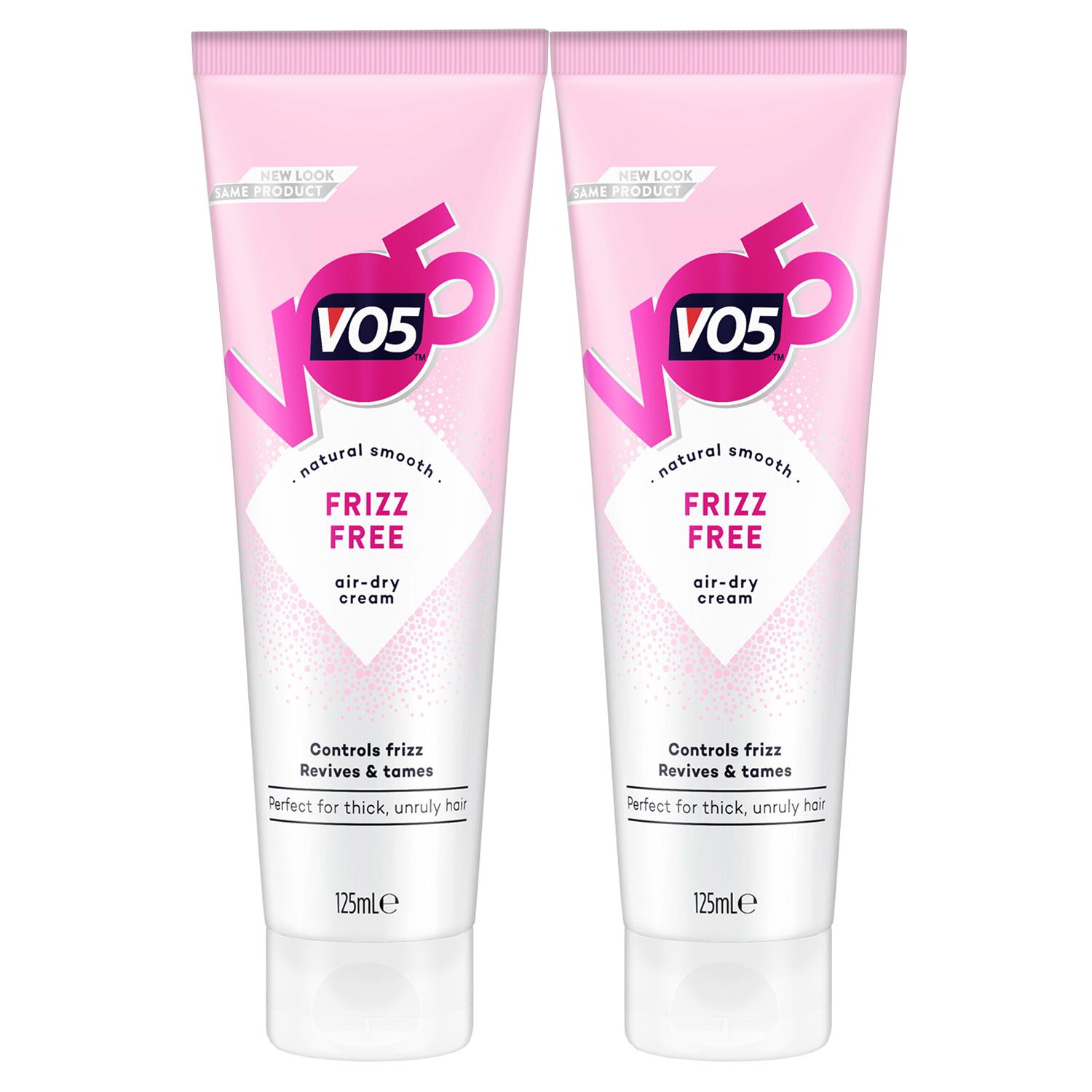 VO5 Womens Frizz Free Air Dry Cream Controls Revives and Tames 125ml, 2 Pack - One Size