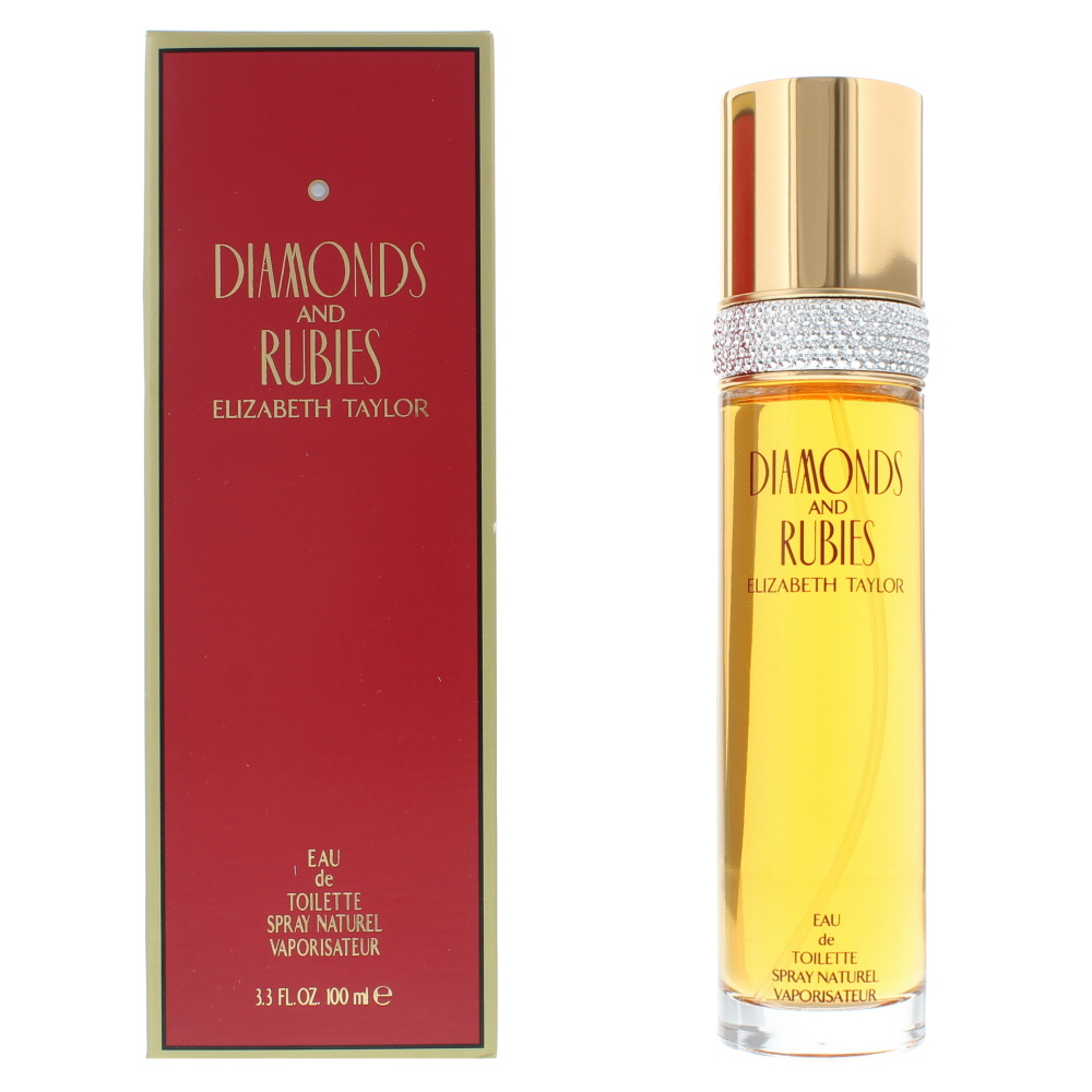 Elizabeth Taylor Womens Diamonds & Rubies Eau de Toilette 100ml Spray For Her - Peach - One Size