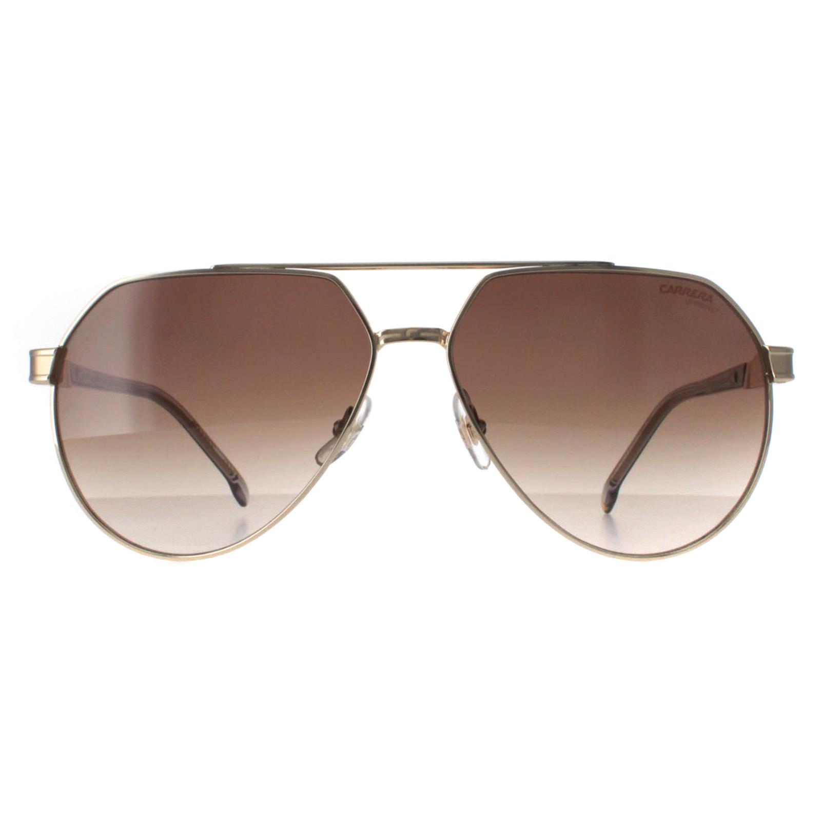 Carrera Aviator Mens Gold Grey Brown Gradient 1067/S Metal - One Size