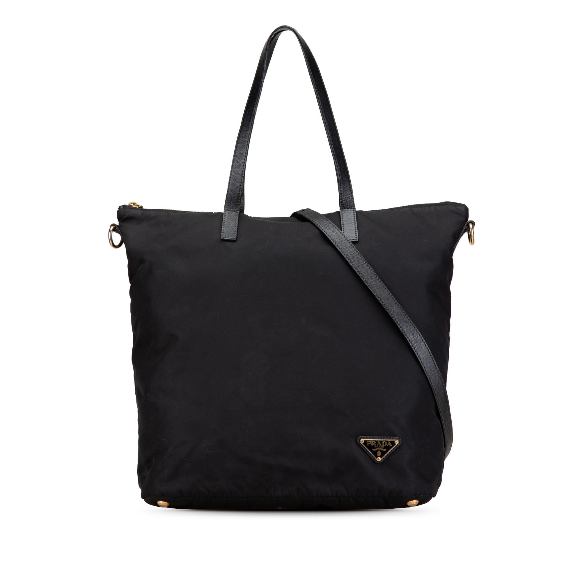 Prada Pre-owned Womens Vintage Tessuto Satchel Black material_nylon - One Size