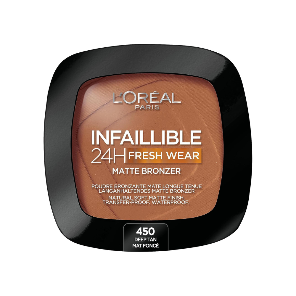 L'Oreal Paris Womens Infaillible 24H Fresh Wear Matte Bronzer - 450 Deep - One Size