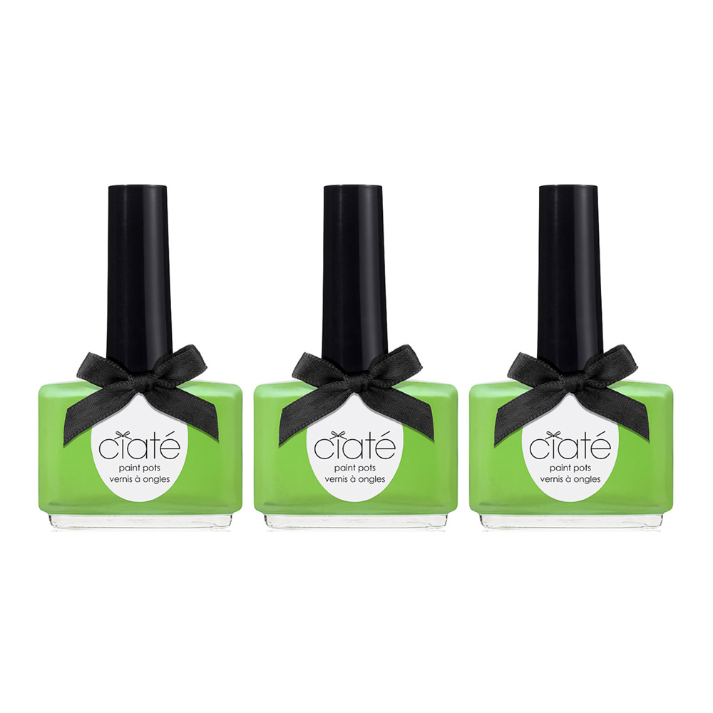 Ciate Womens Palm Tree Paint Pots 13.5ml Nail Polish Lime Creme x 3 - NA - One Size