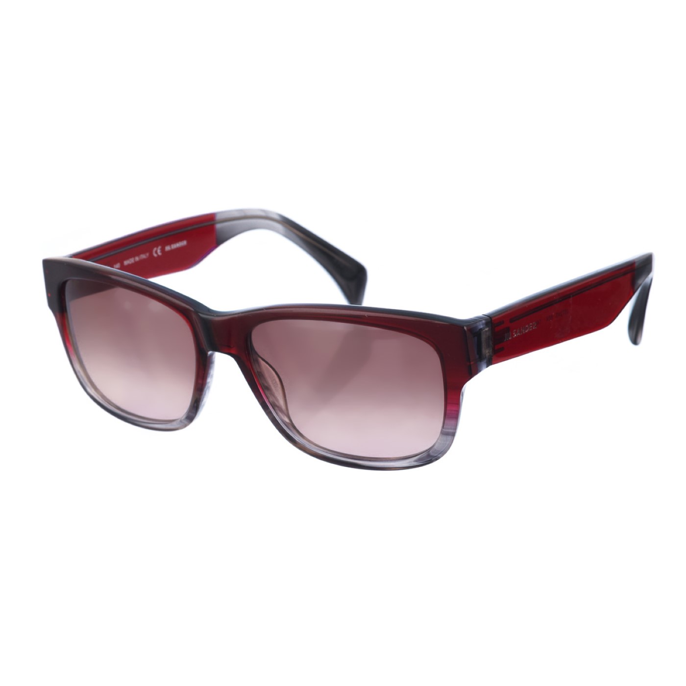 Jil Sander Womens Acetate sunglasses with oval shape JS724S women - Burgundy - One Size