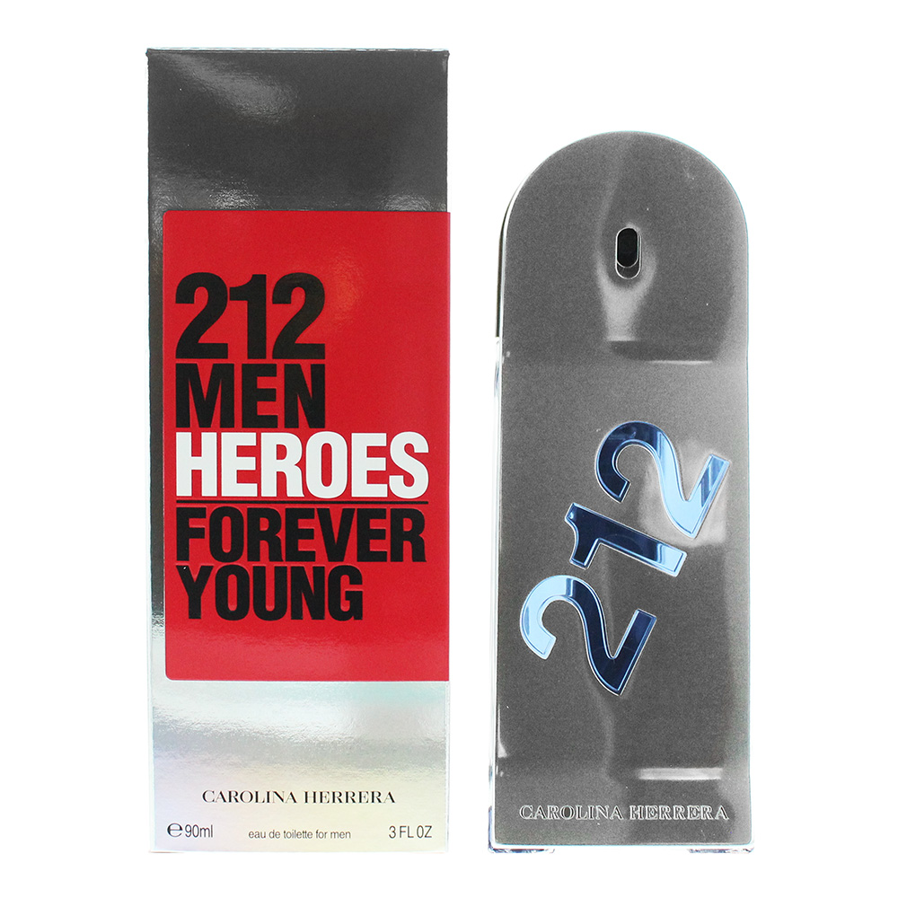 Carolina Herrera Mens 212 Men Heroes Forever Young Eau De Toilette 90ml - NA - One Size