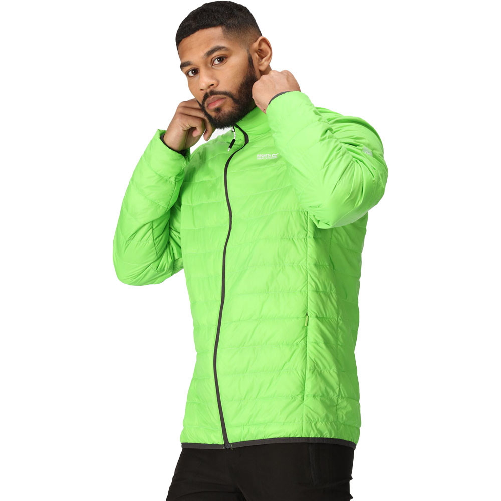 Regatta Mens Hillpack Lightweight Insulated Durable Jacket - Green Polyamide - Size Large