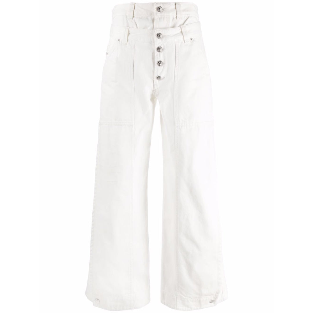 Diesel Womens D-Laly-SP Flare Fit White Jeans¬† - Size 25W/30L