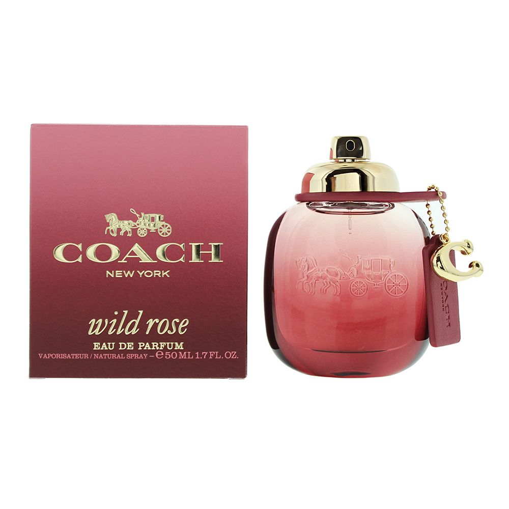 Coach Womens Wild Rose Eau De Parfum 50ml Spray For Her - Red - One Size