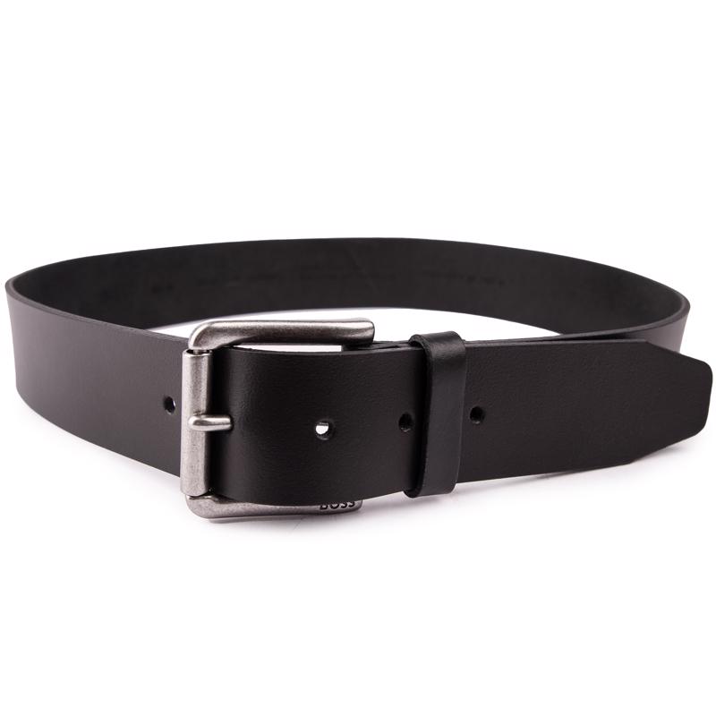 Boss Mens Joris Belt - Black Leather - Size Medium