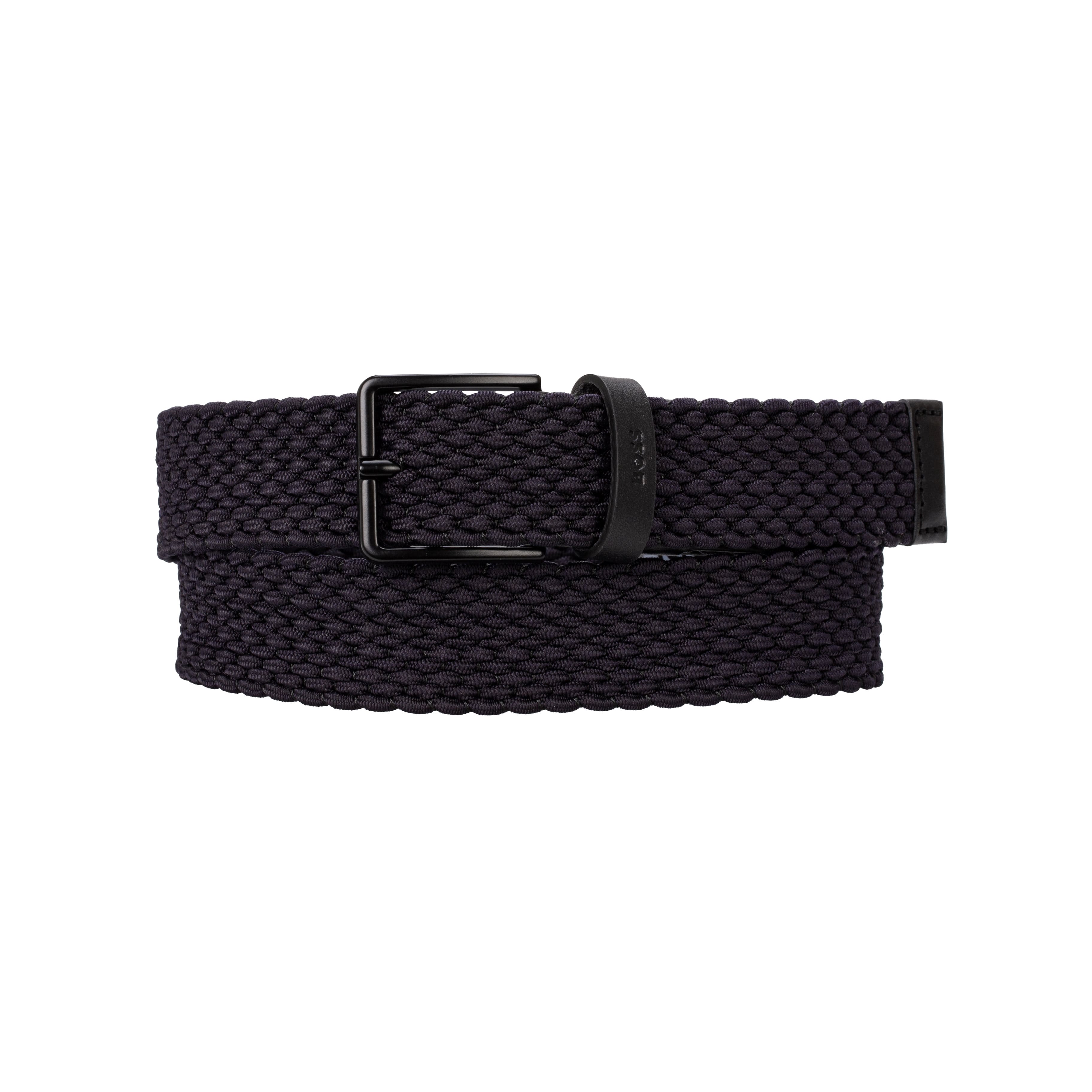 Boss Mens Accessories Woven Belt in Navy - Blue - Size 30 inch