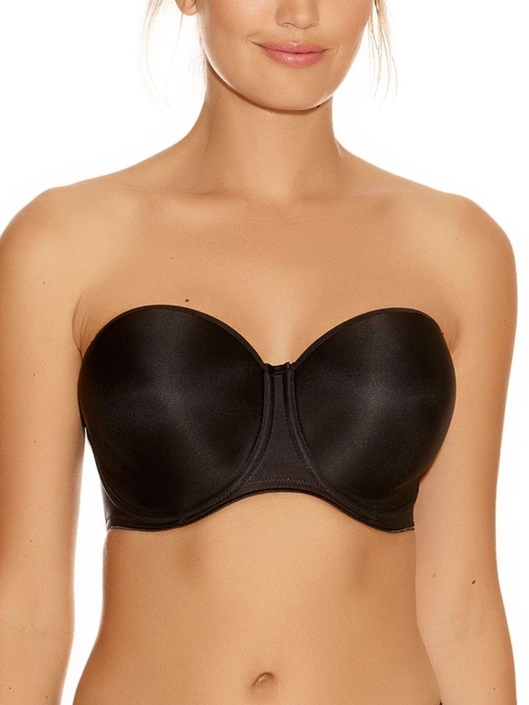 Fantasie Womens Smoothing Strapless Bra - Black - Size 36G