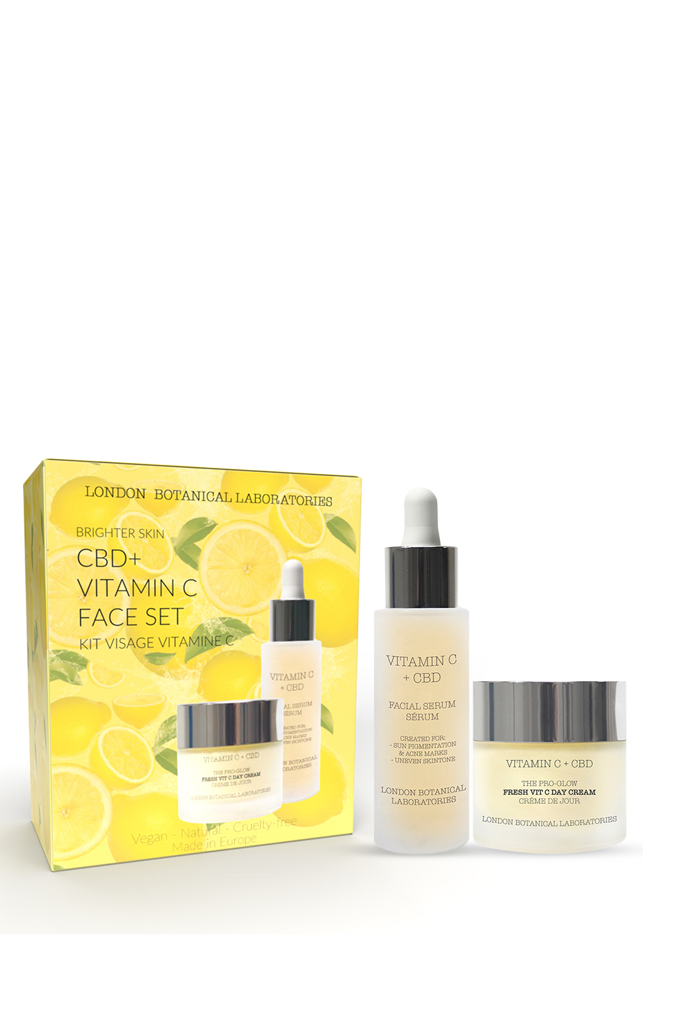 London Botanical Laboratories Womens CBD + VITAMIN C FACE SET - One Size