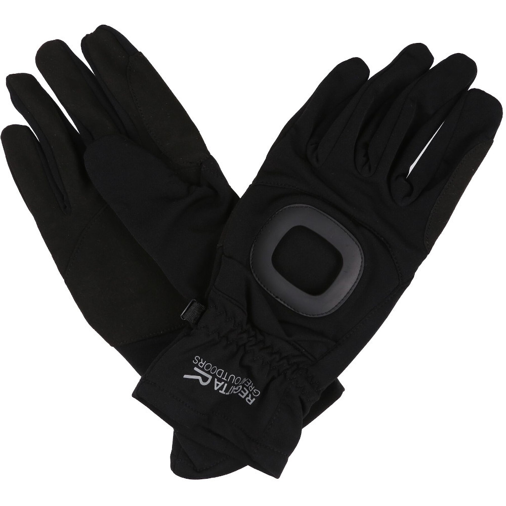 Regatta Mens Britelight Torch Reflective Gloves - Black - Size Large