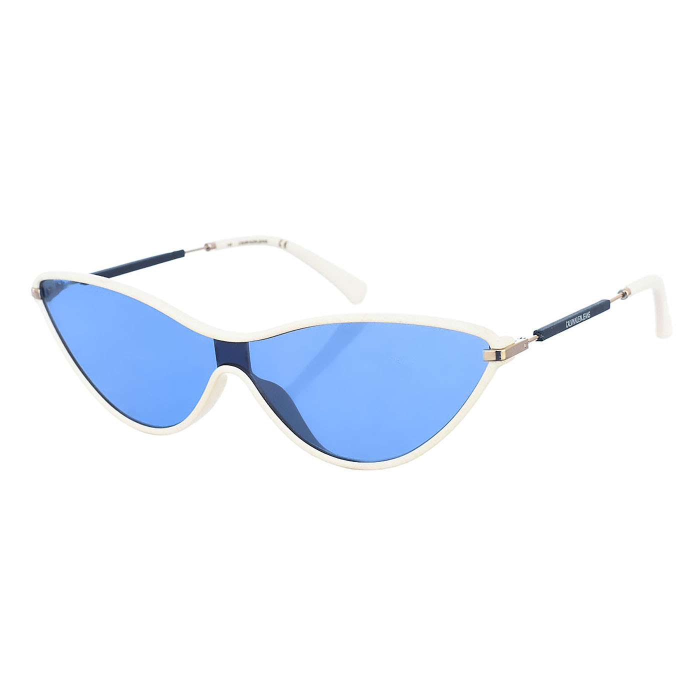 Calvin Klein Womenss cat-eye shaped acetate sunglasses CKJ19702S - White - One Size