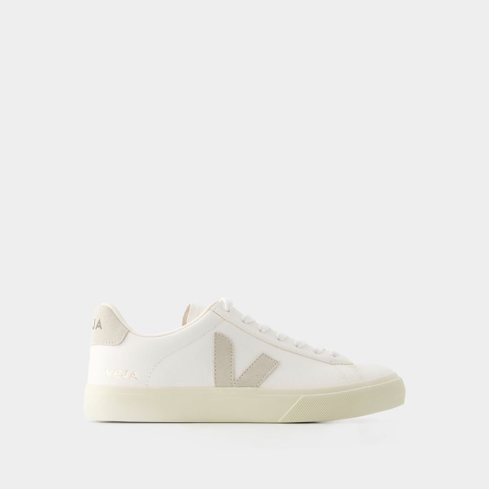 Veja Unisex Campo Mens White/Natural Trainers Rubber - Size EU 42