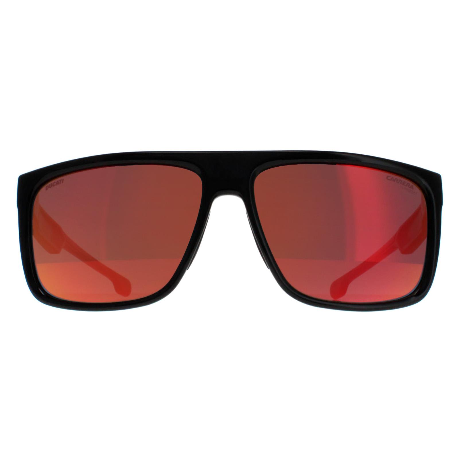 Carrera Square Mens Black and Red Red Multilayer Mirror Ducati CARDUC 011/S - One Size