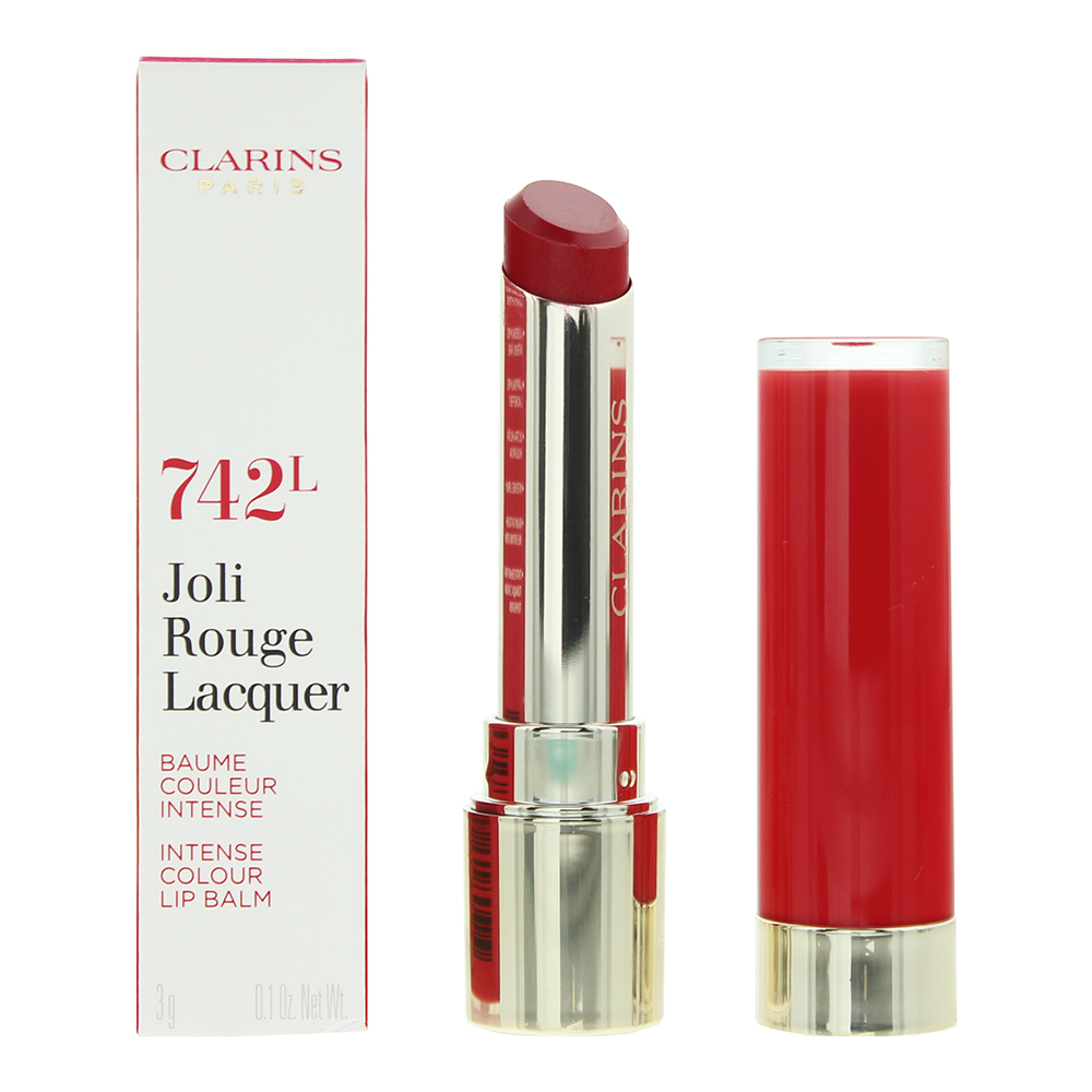 Clarins Womens Joli Rouge Lacquer Intense Colour Lip Balm 3g - 742L - One Size