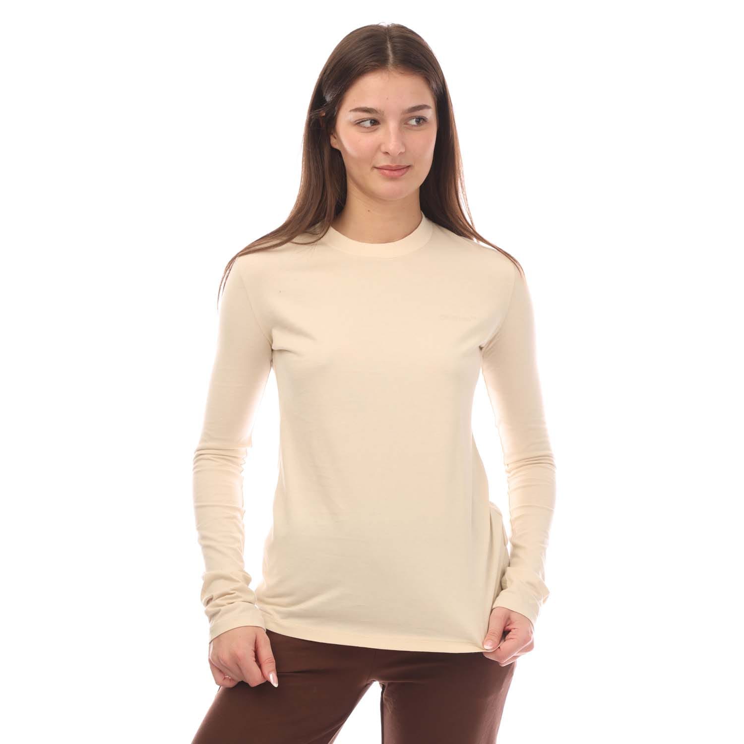 Off-White Womenss Off White Diagonal Long Sleeve T-Shirt in Beige material_cotton - Size 6 UK