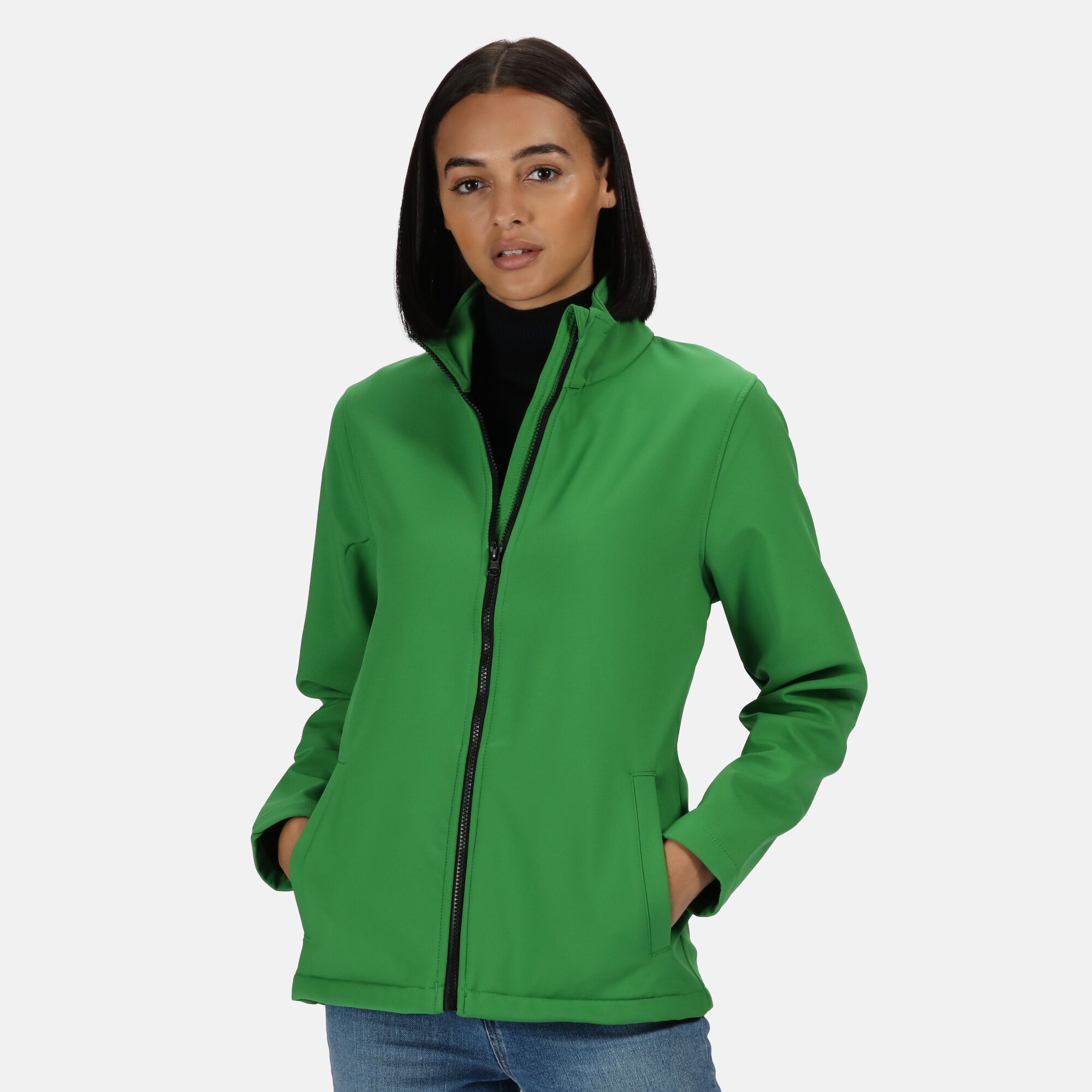 Regatta Standout Womens/Ladies Ablaze Printable Soft Shell Jacket - Green - Size 18 UK