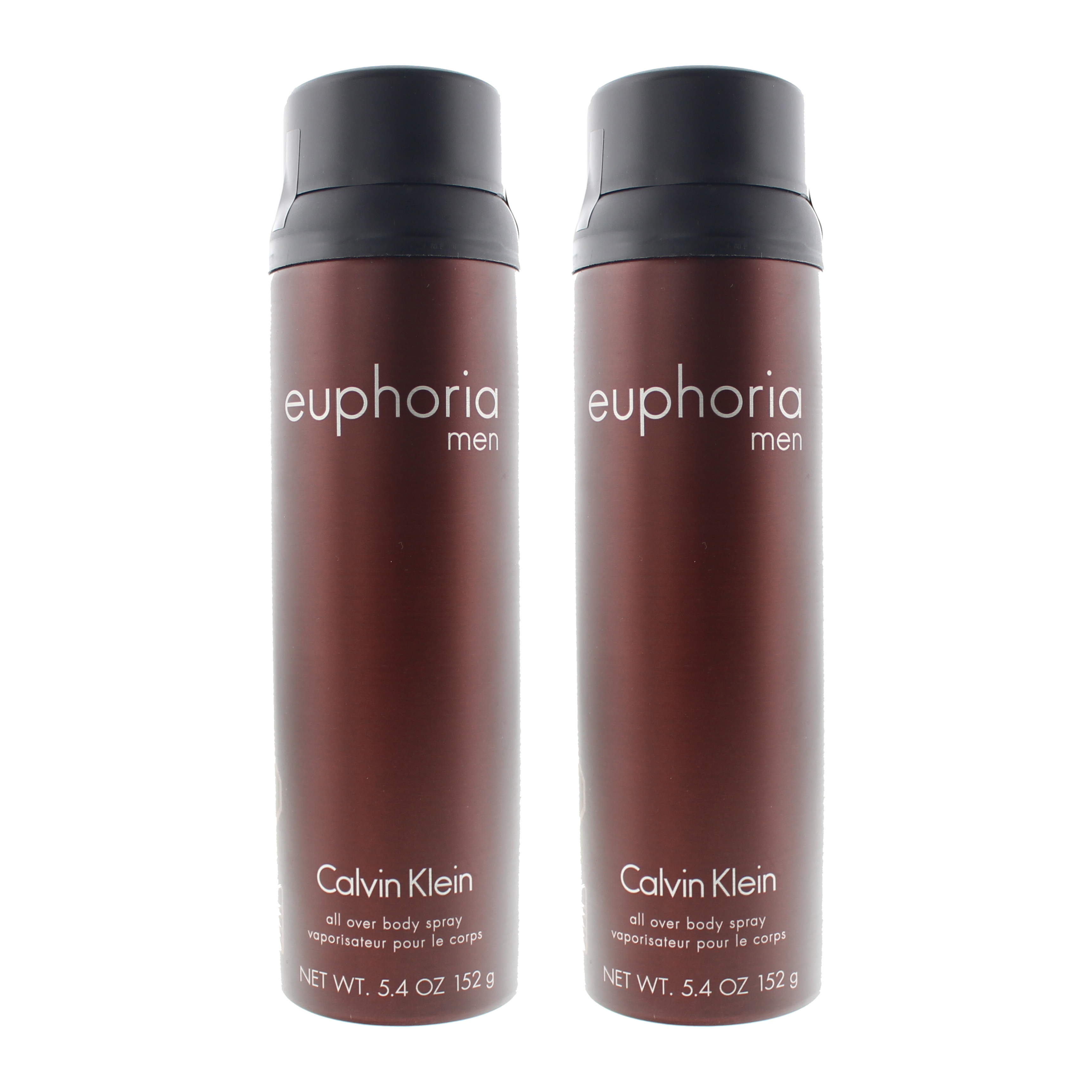 Calvin Klein Mens Euphoria Men Body Spray 152g x 2 - One Size