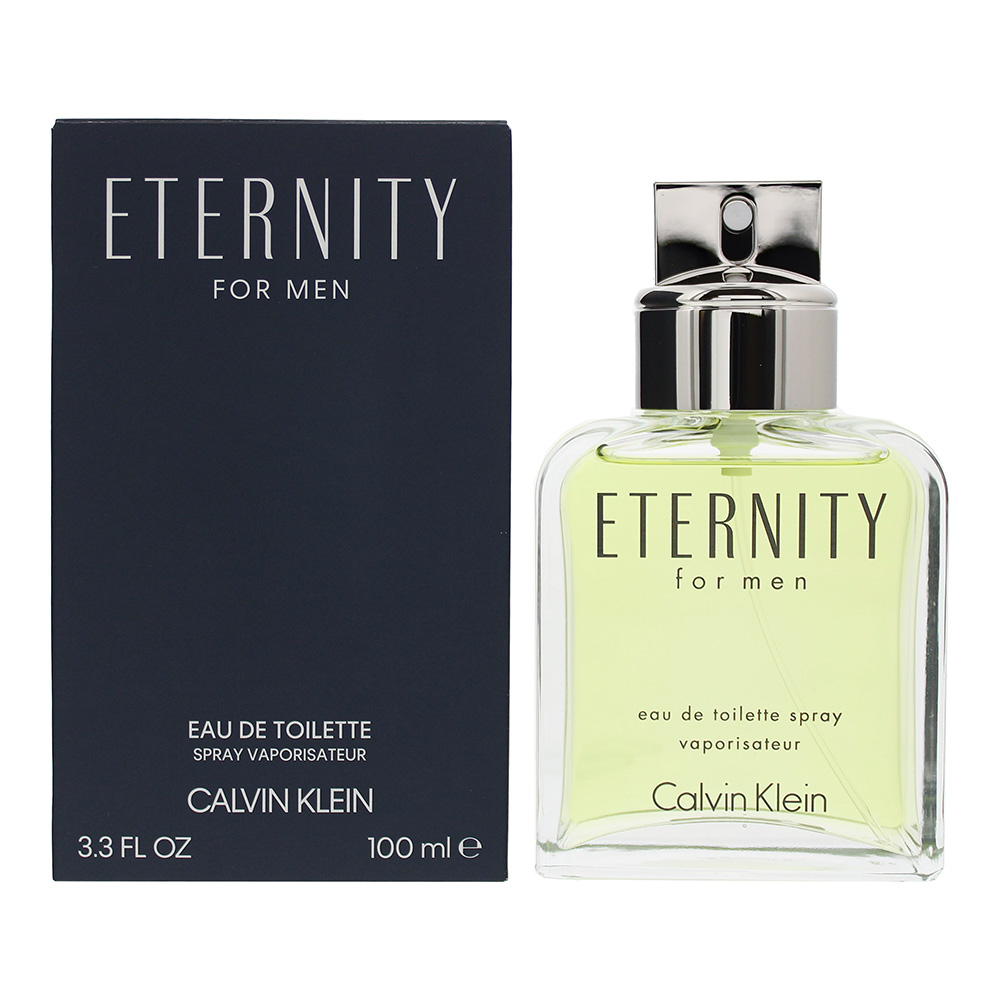 Calvin Klein Mens Eternity Eau de Toilette 100ml Spray - Orange - One Size