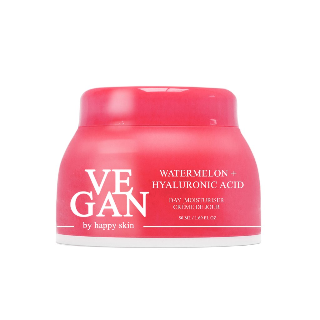 Vegan by Happy Skin Unisex WATERMELON + HYALURONIC ACID day moisturiser 50ml - Cream - One Size