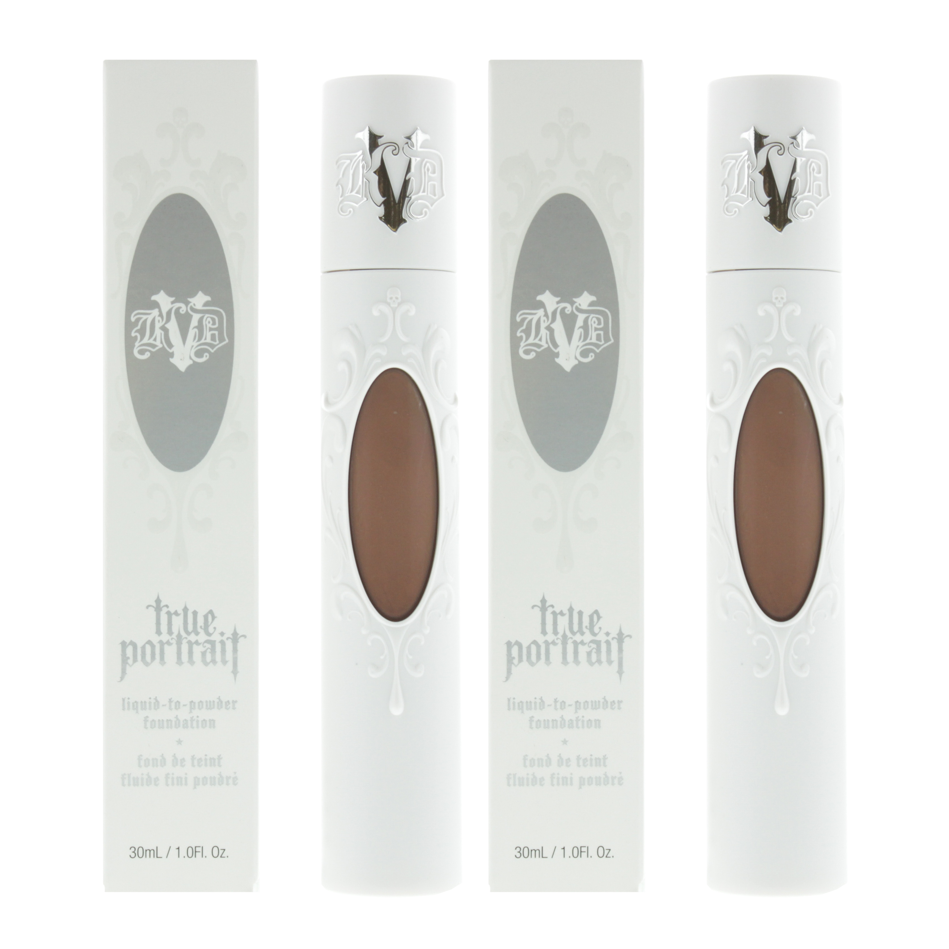 KVD Womens Beauty True Portrait Liquid-To-Powder Foundation 30ml - Tan 078 X 2 - One Size