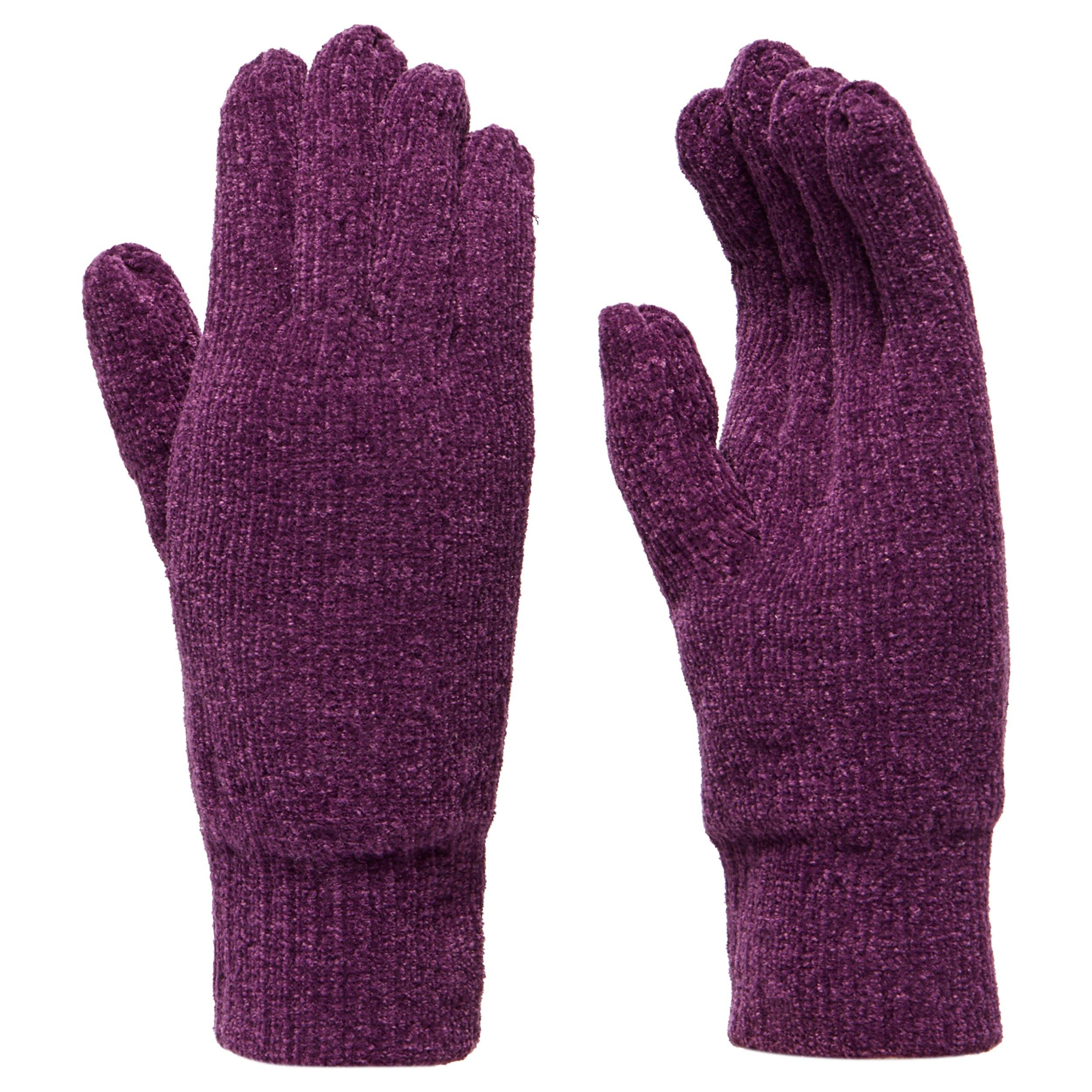 Peter Storm WoMens Thinsulate Chennile Gloves - Purple - Size X-Small