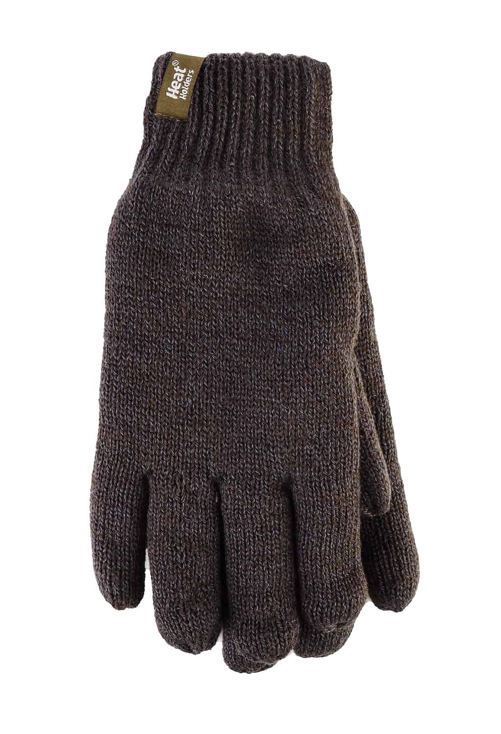 Heat Holders Mens Fleece Lined Warm Gloves For Winter - Dark Green - Size L/XL