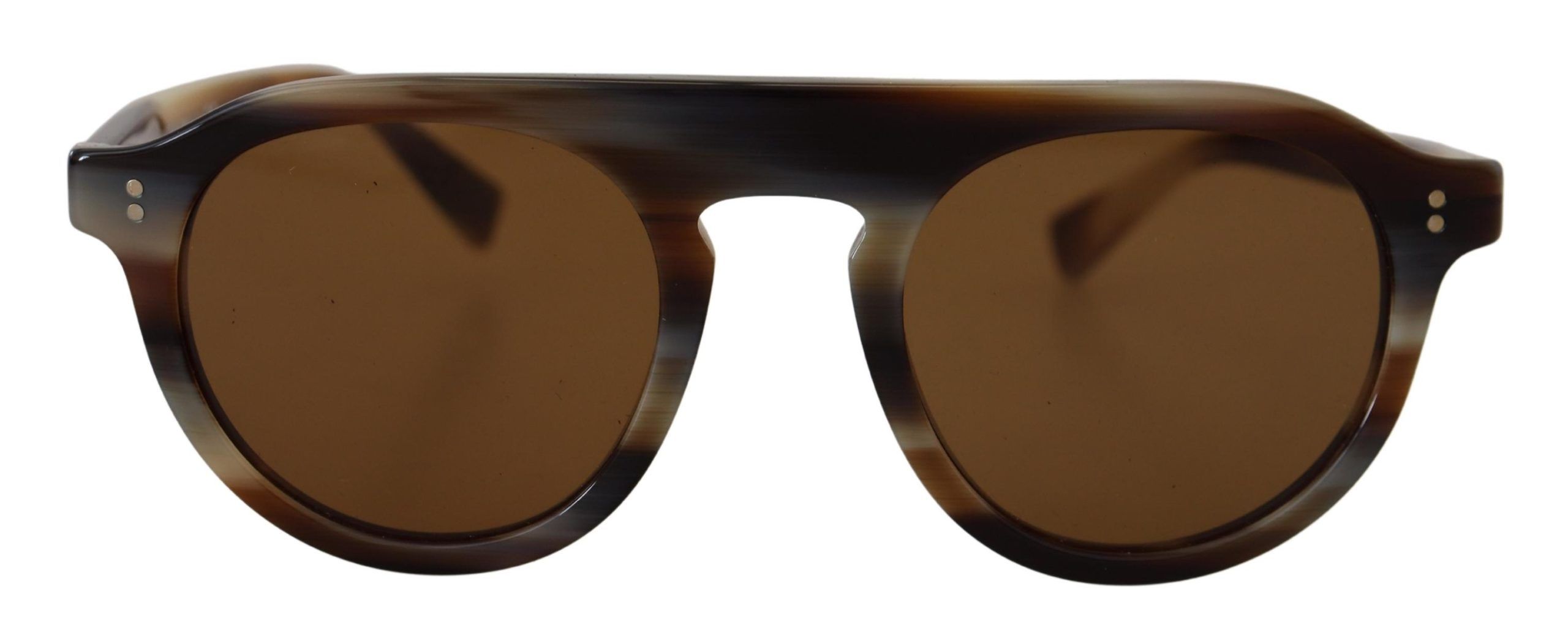 Dolce & Gabbana Womens Jazz Tortoise Oval Sunglasses with 100% UV Protection - Brown - One Size