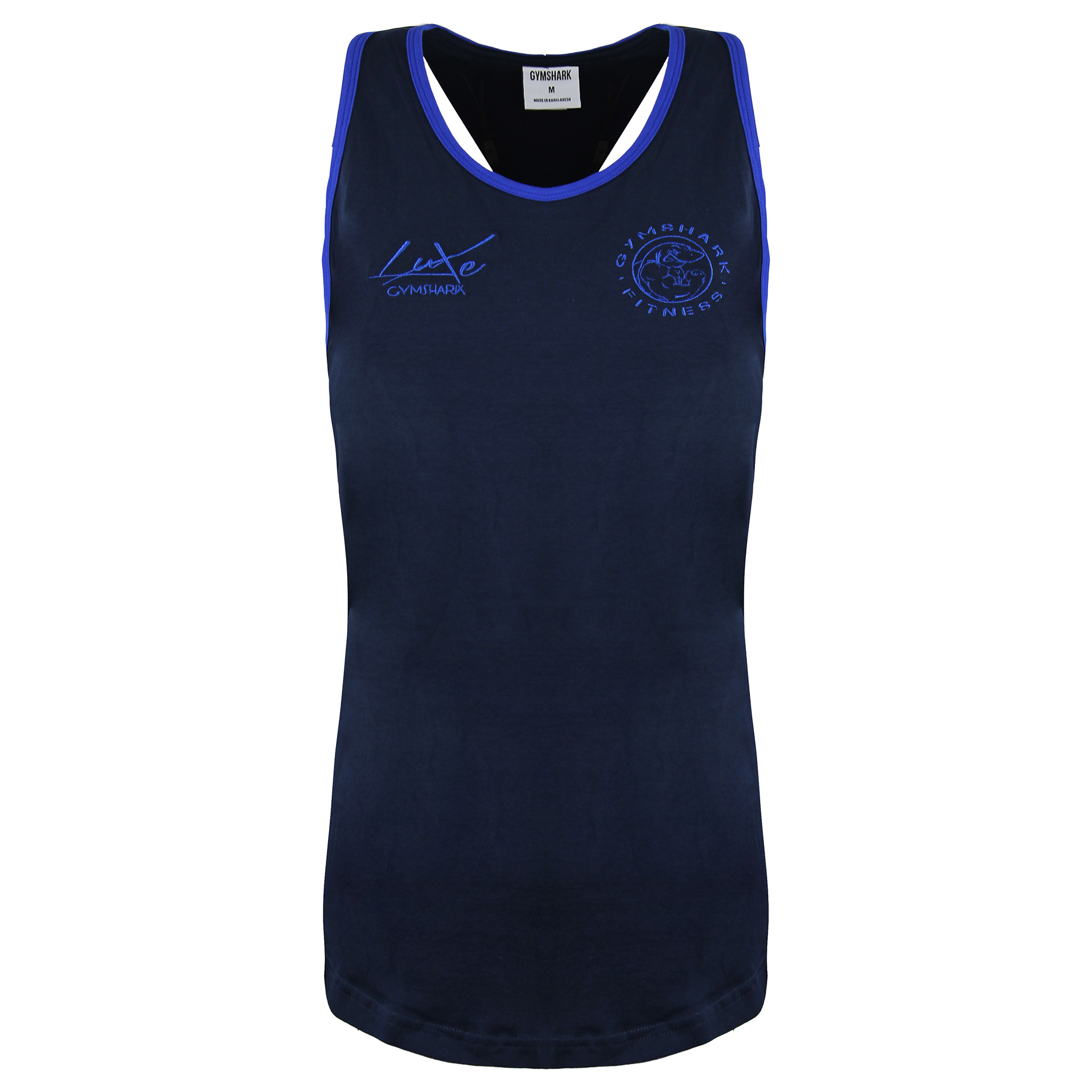 Gymshark Luxe Legacy Mens Navy Tank Top Cotton - Size Medium