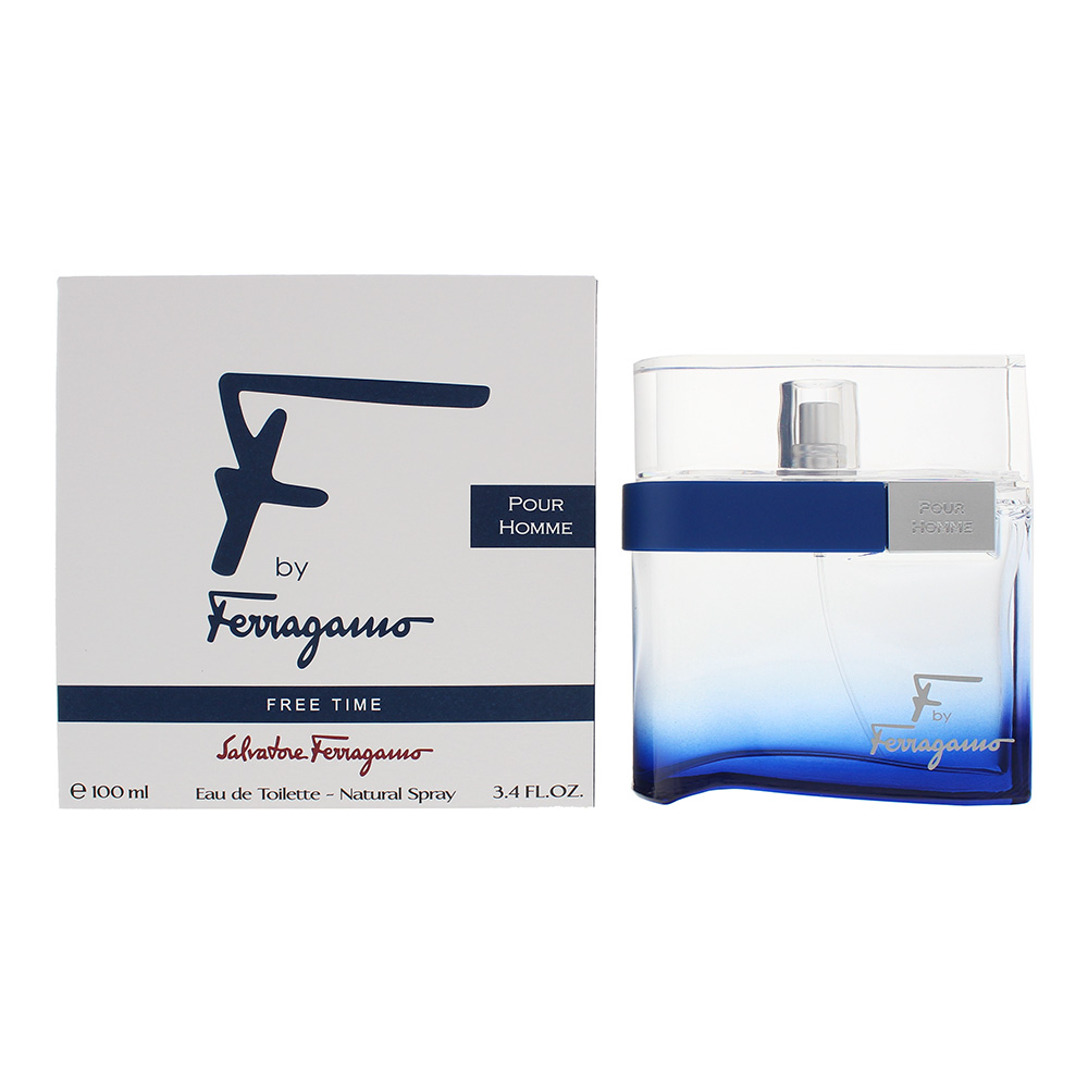 Salvatore Ferragamo Mens F By Free Time Eau De Toilette 100ml - Pink - One Size