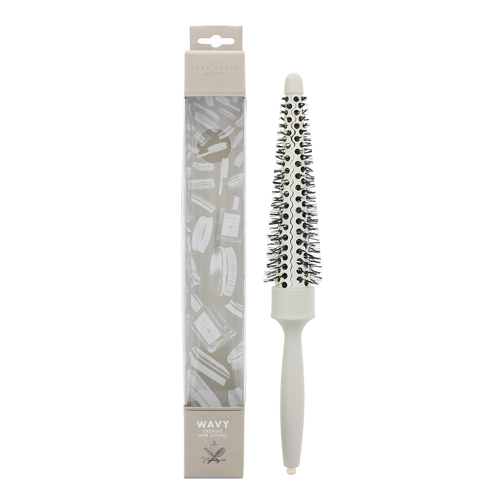 Acca Kappa Unisex Wavy Cone-Shaped Gray Hair Brush - One Size