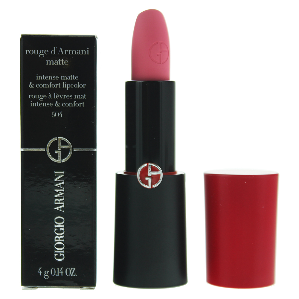 Giorgio Armani Womens Rouge d'Armani Matte Lipcolor 4g - 504 Russian Rose - One Size