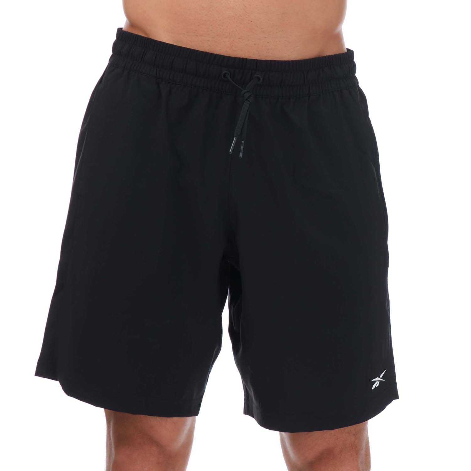 Reebok Mens Workout Ready Woven Shorts in Black - Size 2XL