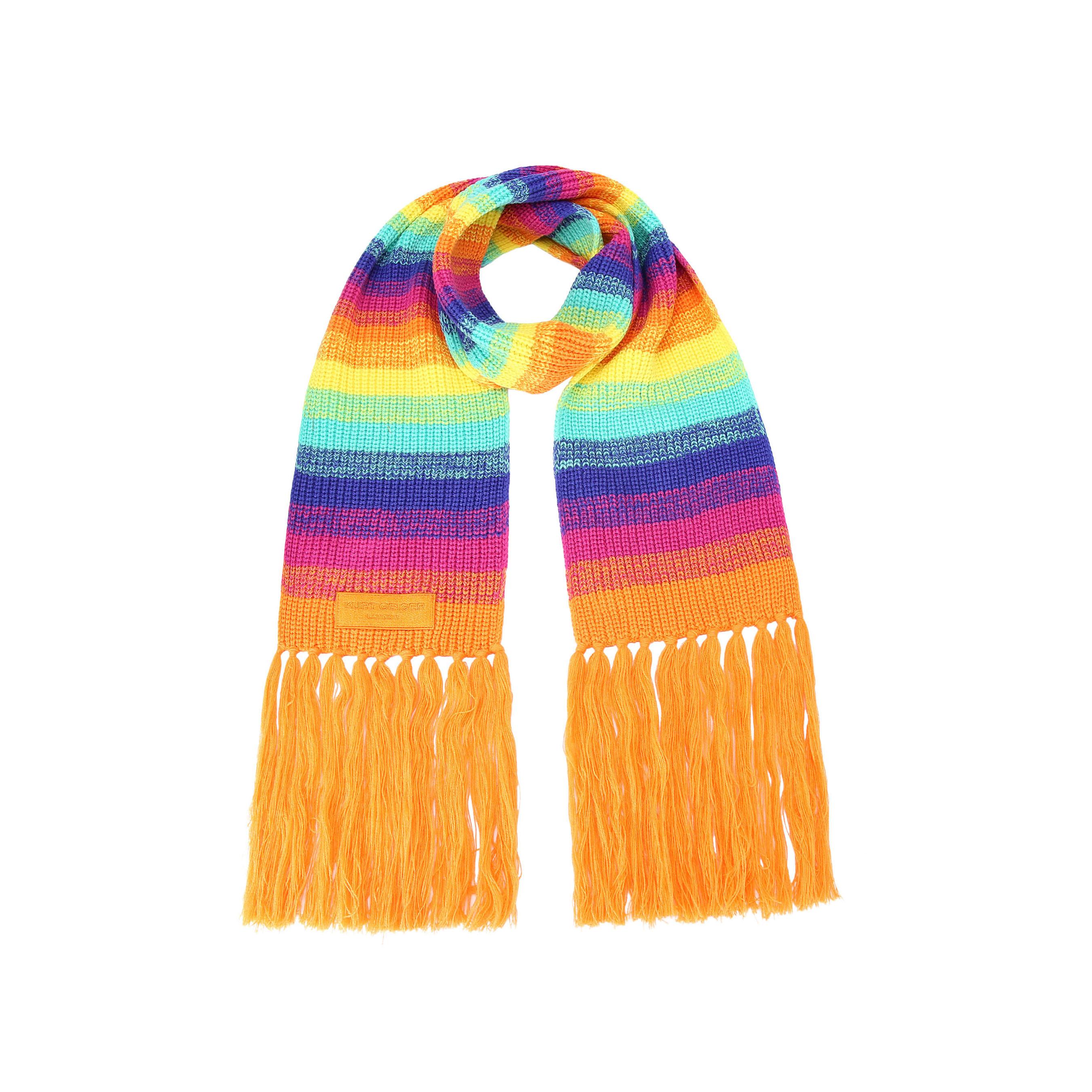 Kurt Geiger London Womens Rainbow Scarf - Multicolour - One Size