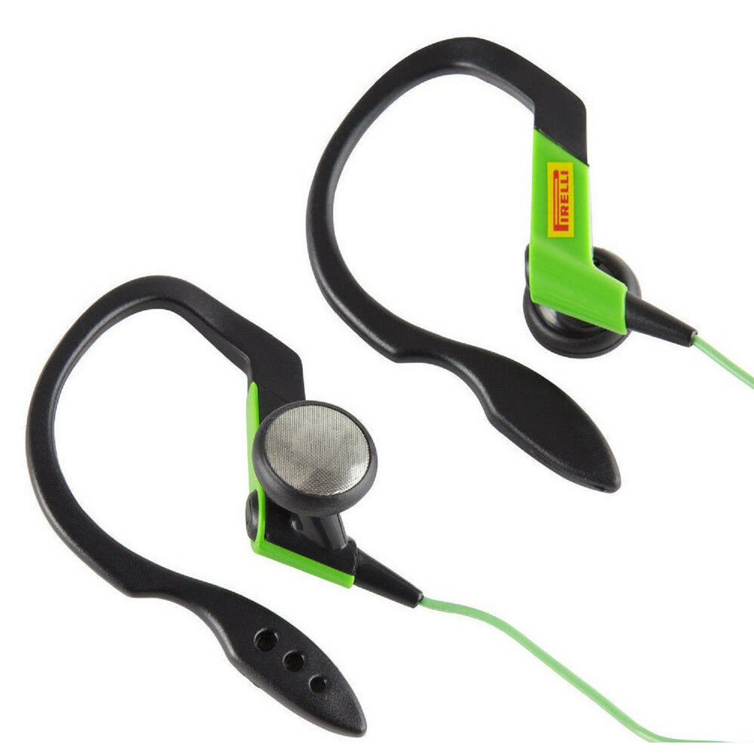 Pirelli Zero In-Ear Sports Headphones Black / Green - Apple - One Size