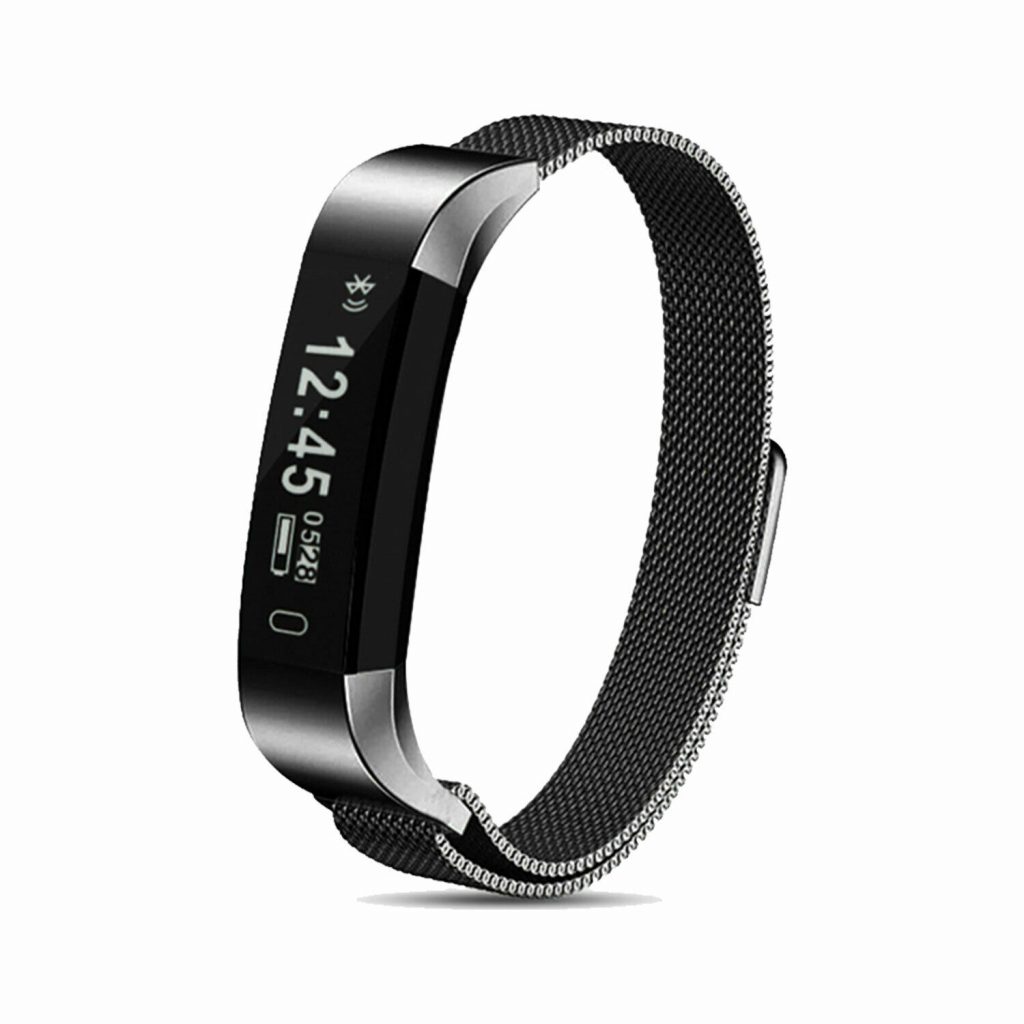 Aquarius Unisex AQ115 Fitness Tracker with Milanese Strap Space Grey - One Size