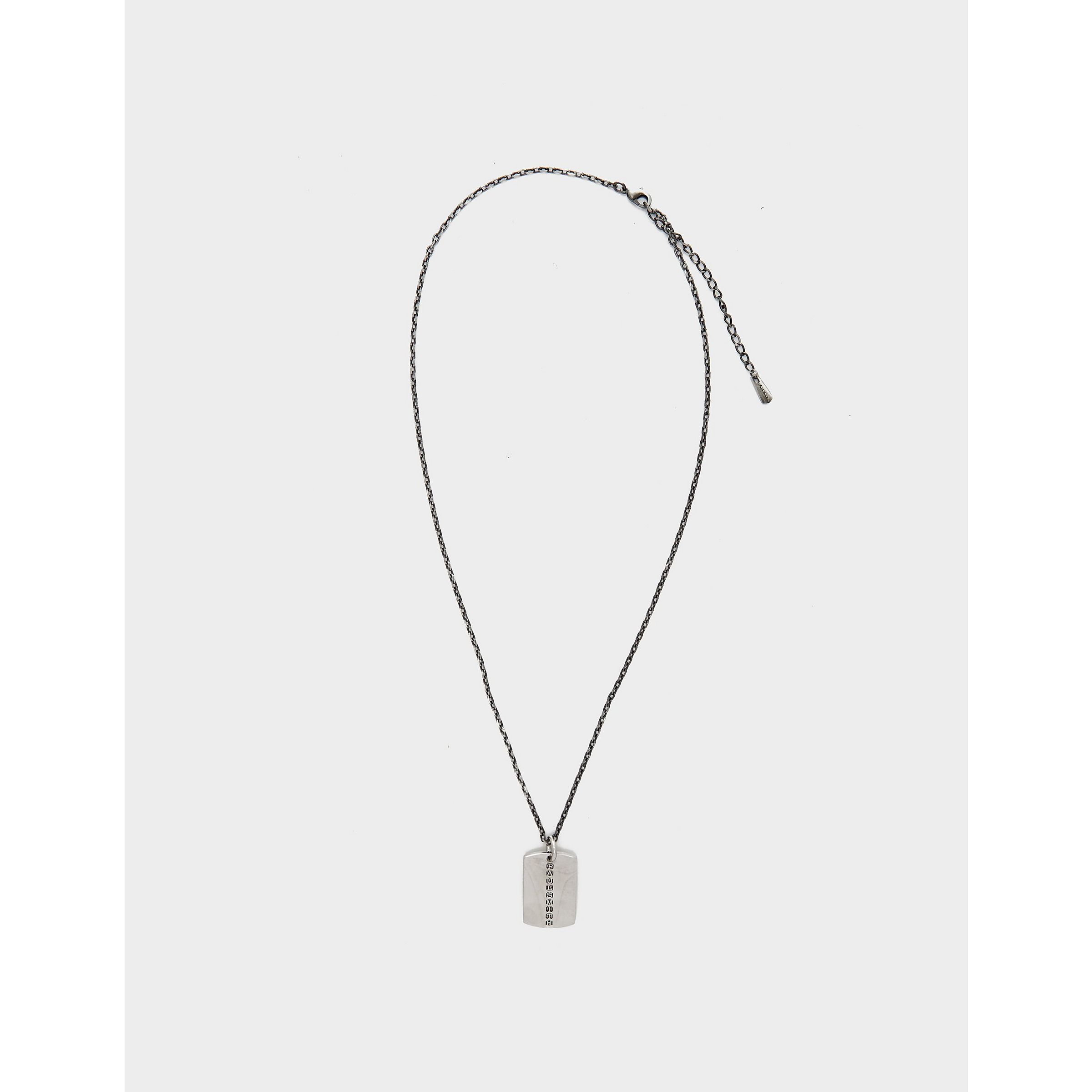 Paul Smith Mens Accessories Silver Necklace in Metal Composite - One Size