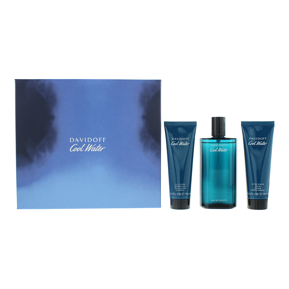 Davidoff Mens Cool Water Eau de Toilette 125ml Gift Set - One Size