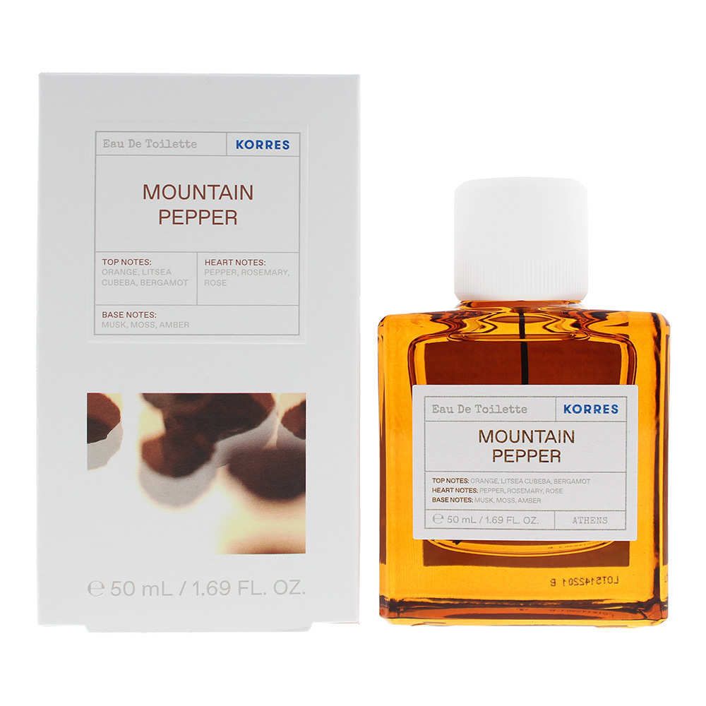 Korres Unisex Mountain Pepper Eau De Toilette 50ml - Orange - One Size